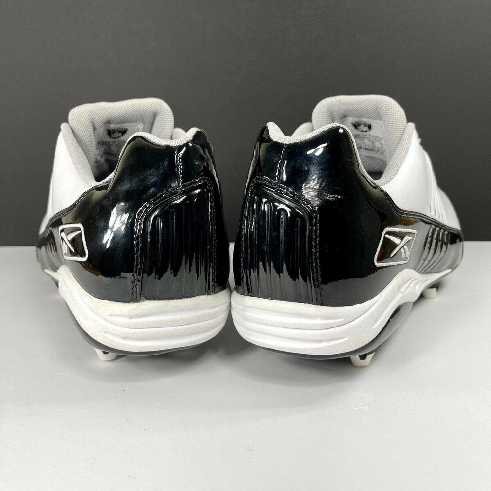 Reebok NFL Equipment Men's Size 13 Football Shoes Cleats White Leather - Picture 4 of 8
